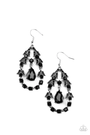 Garden Decorum Black Paparazzi Earrings