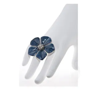 Garden of Love Blue Flower Ring