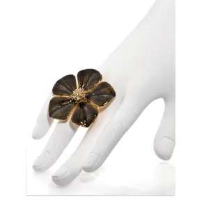 Garden of Love Brown Flower Ring