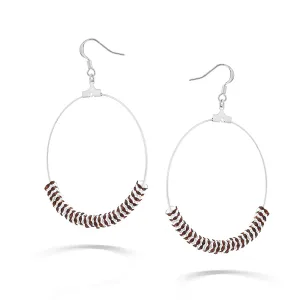 GARNET CRYSTAL EARRINGS #ER1325 SILVER TOPAZ (LF7)