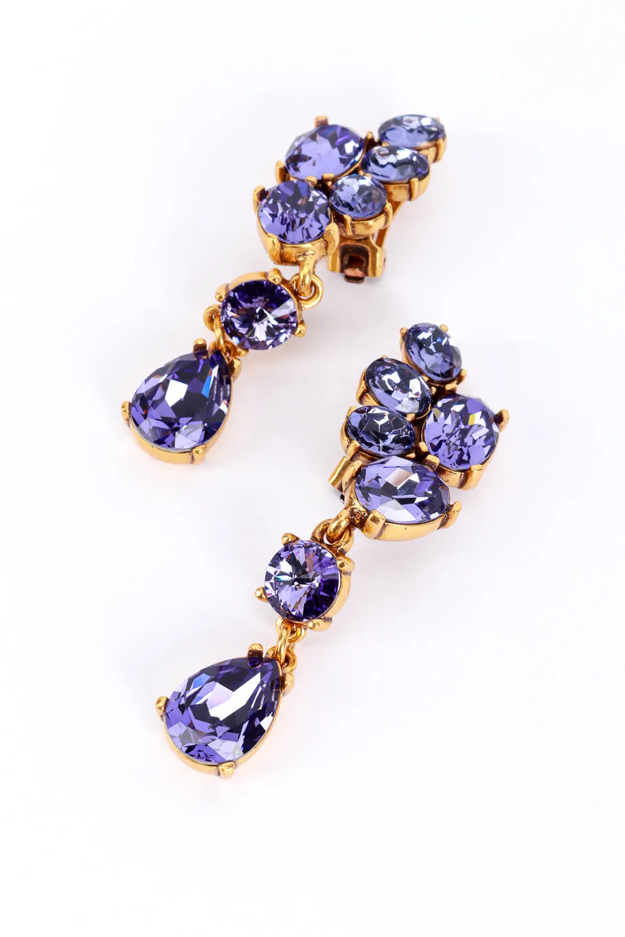 Gem Cluster Drop Earrings