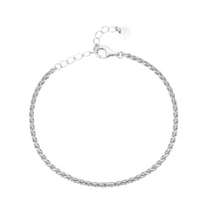 Geometric Chain Bracelet for Women in Silver