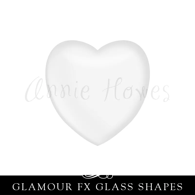 GFX-Glamour FX Glass Small Heart  16mm