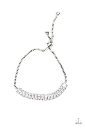 Glitz and Glimmer White Paparazzi Bracelet