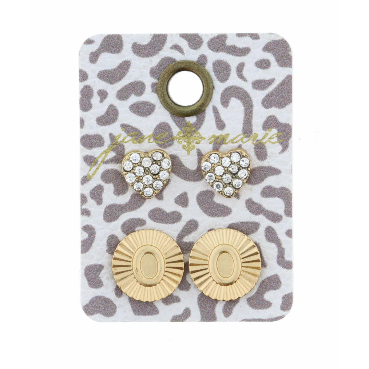 GOLD CIRCLE INITIAL EARRING