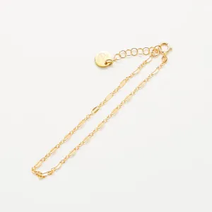 Gold Double Link Chain Bracelet