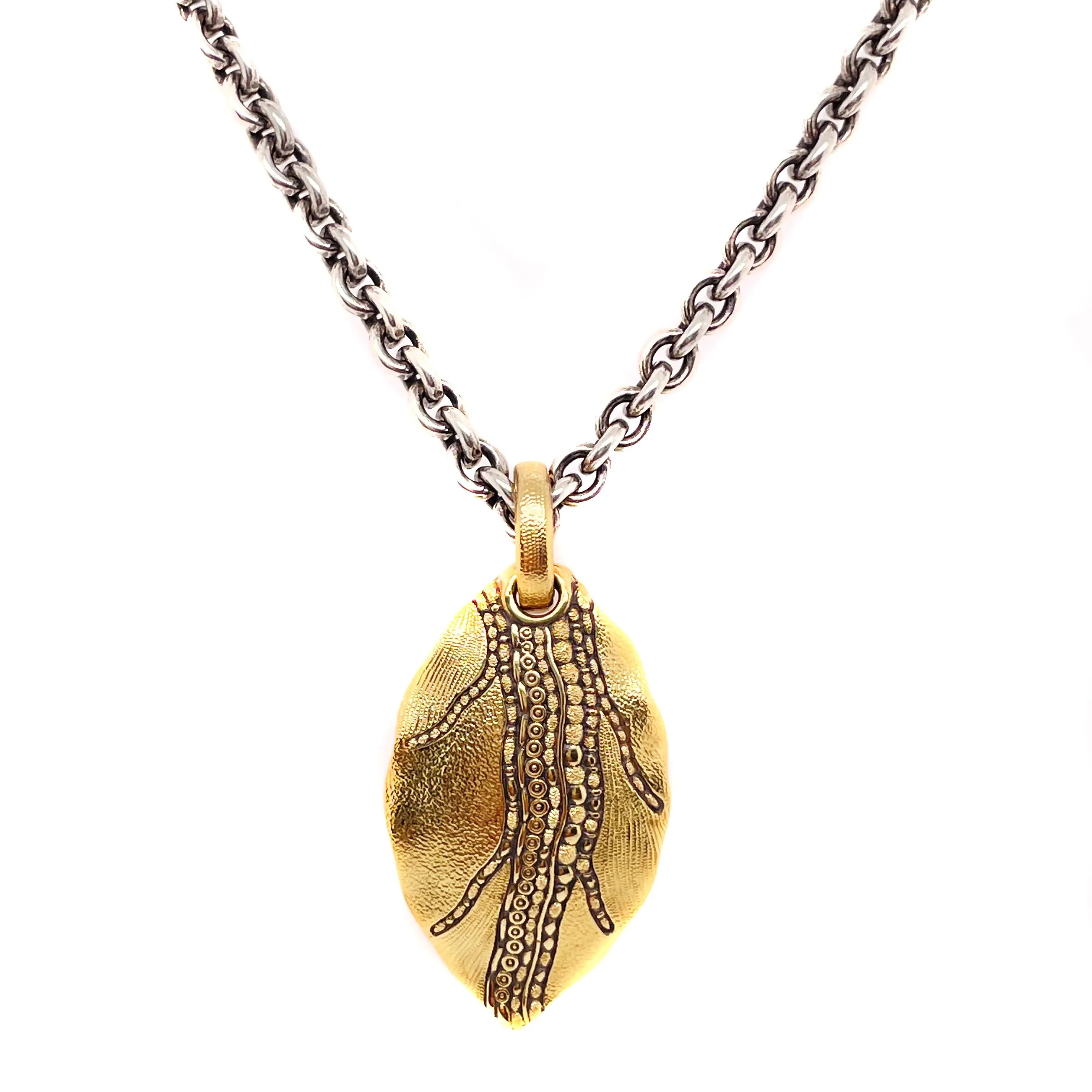 Gold Leaf Pendant