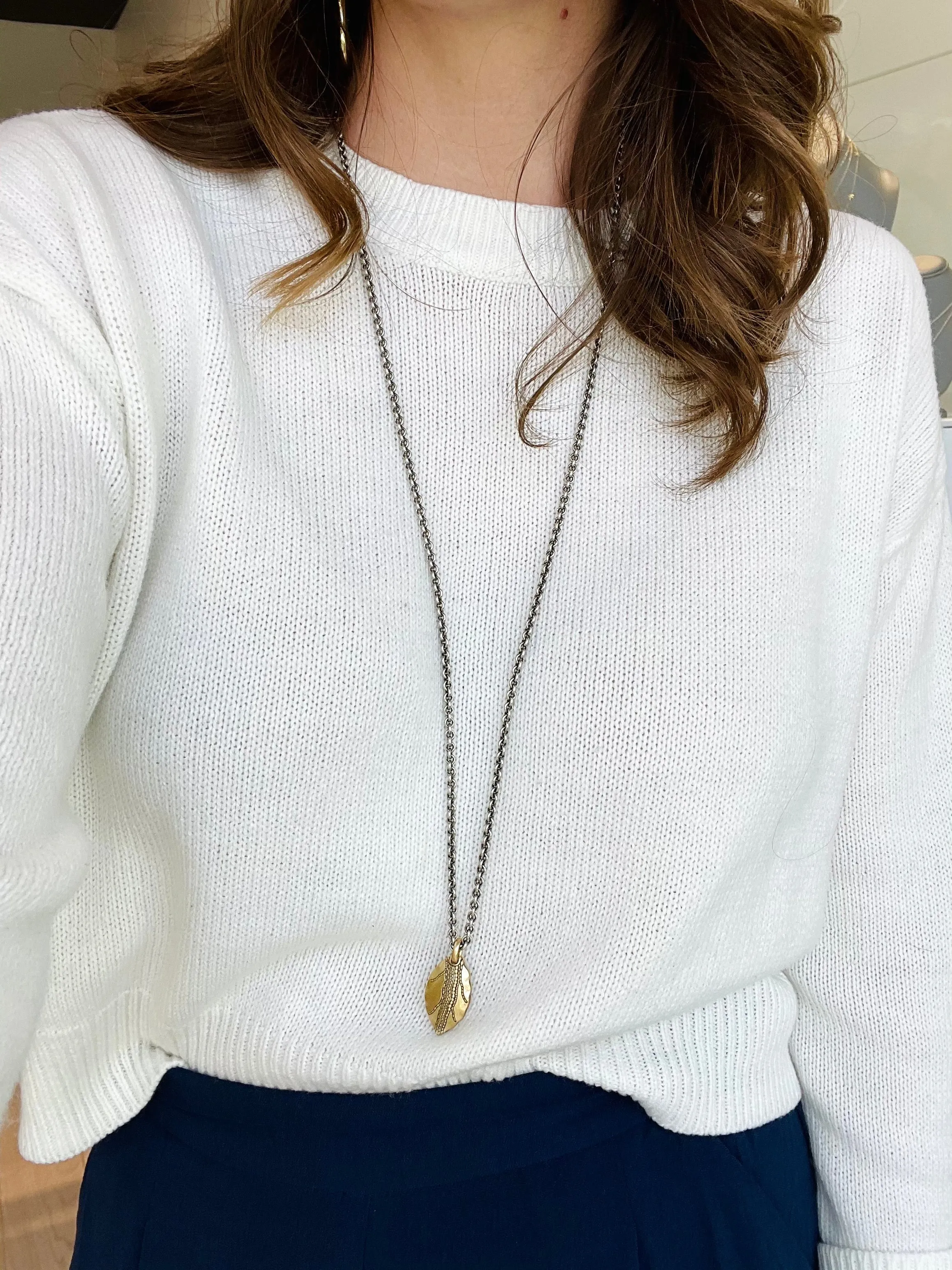 Gold Leaf Pendant