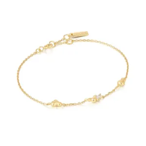 GOLD TWISTED WAVE BRACELET
