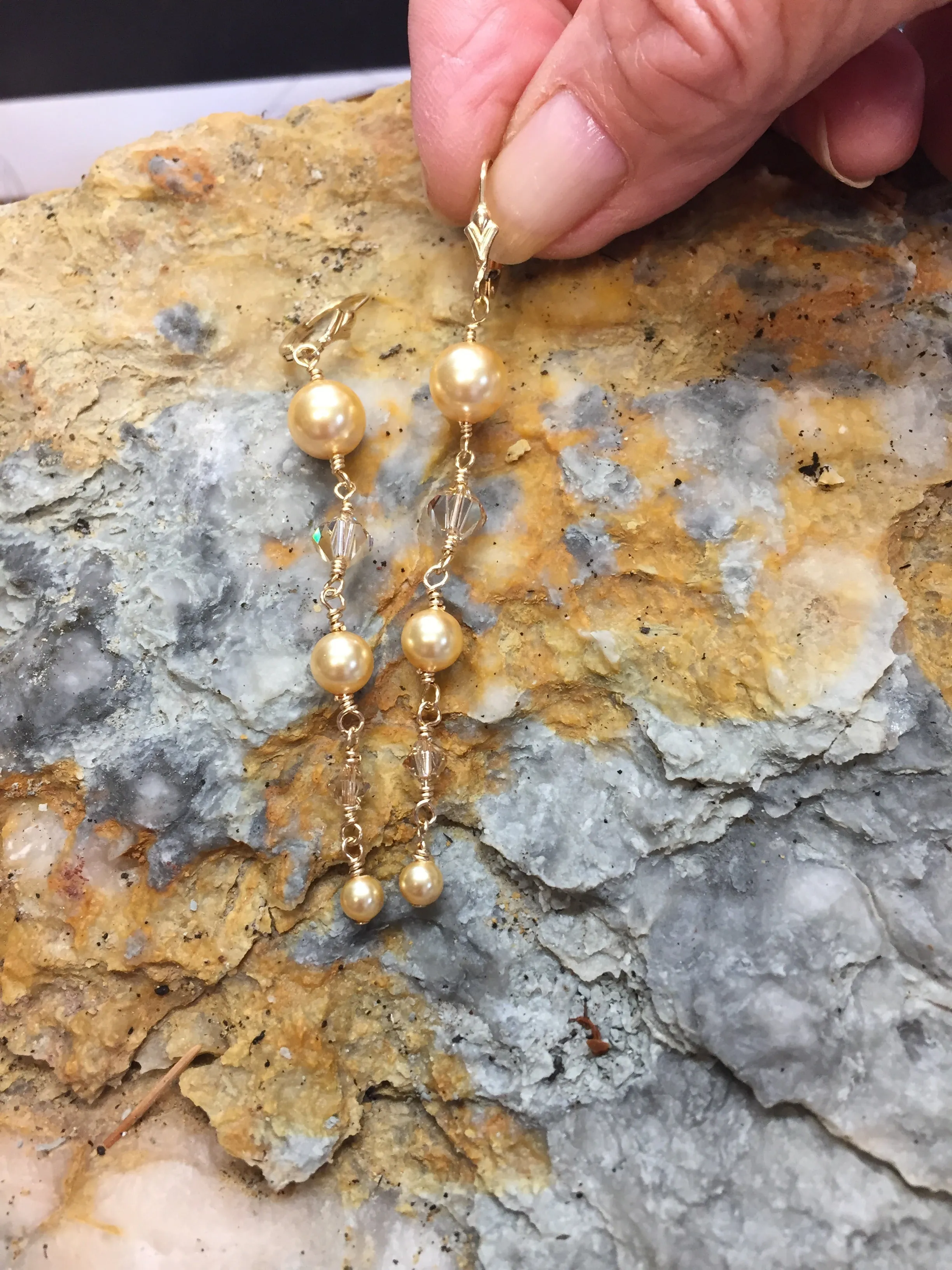 Golden Glamour Earrings