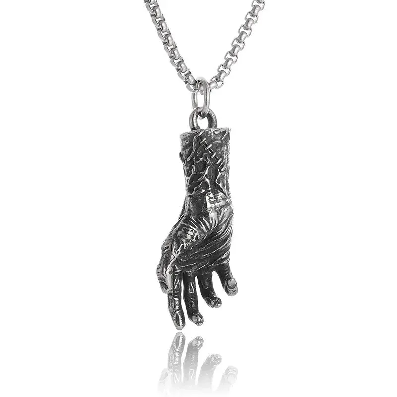 Gothic Lucifer Satan Bullhead Pendant Necklace