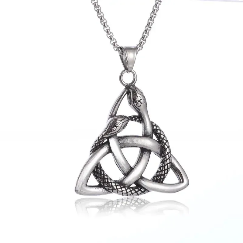 Gothic Lucifer Satan Bullhead Pendant Necklace
