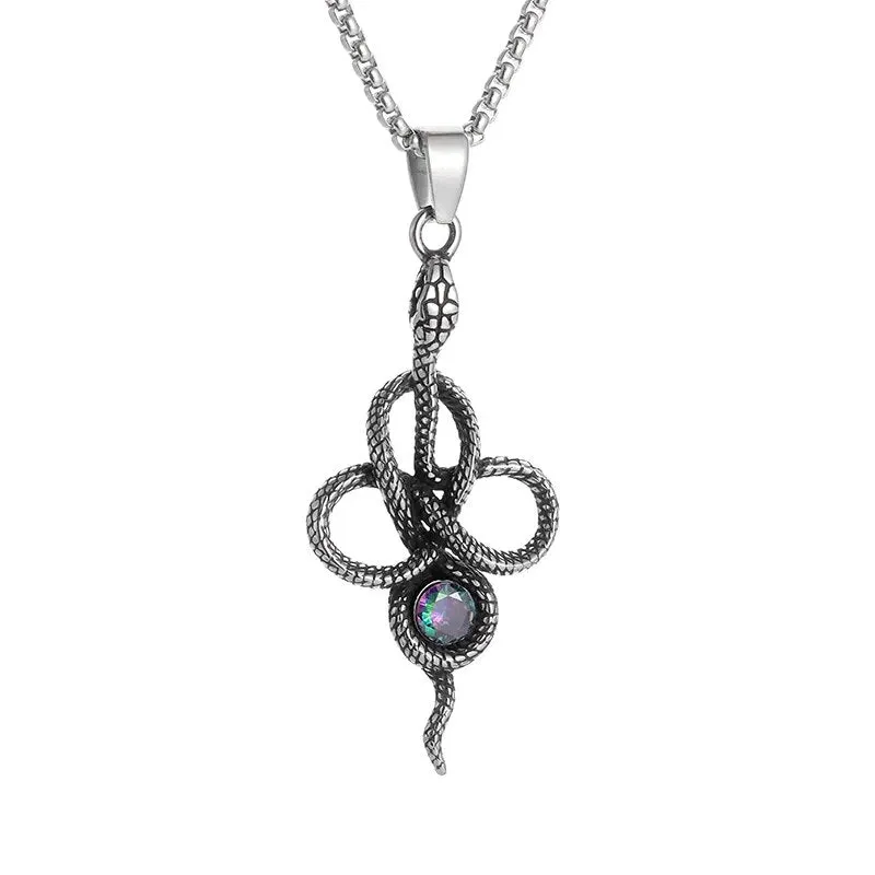 Gothic Lucifer Satan Bullhead Pendant Necklace