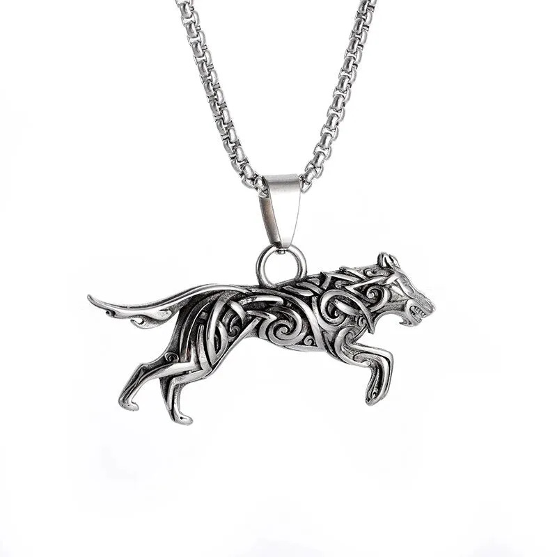 Gothic Lucifer Satan Bullhead Pendant Necklace