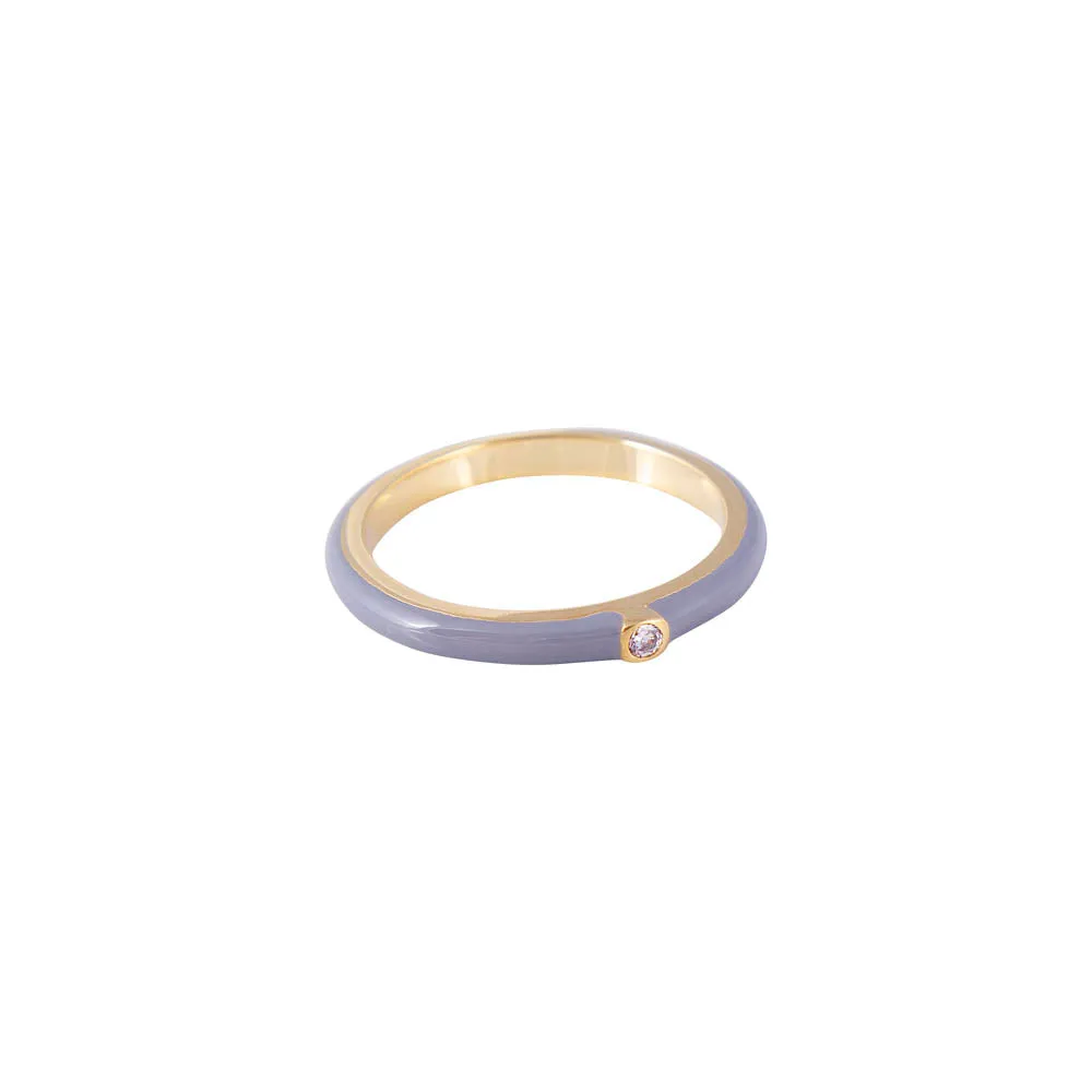 GREY ENAMEL STACKER