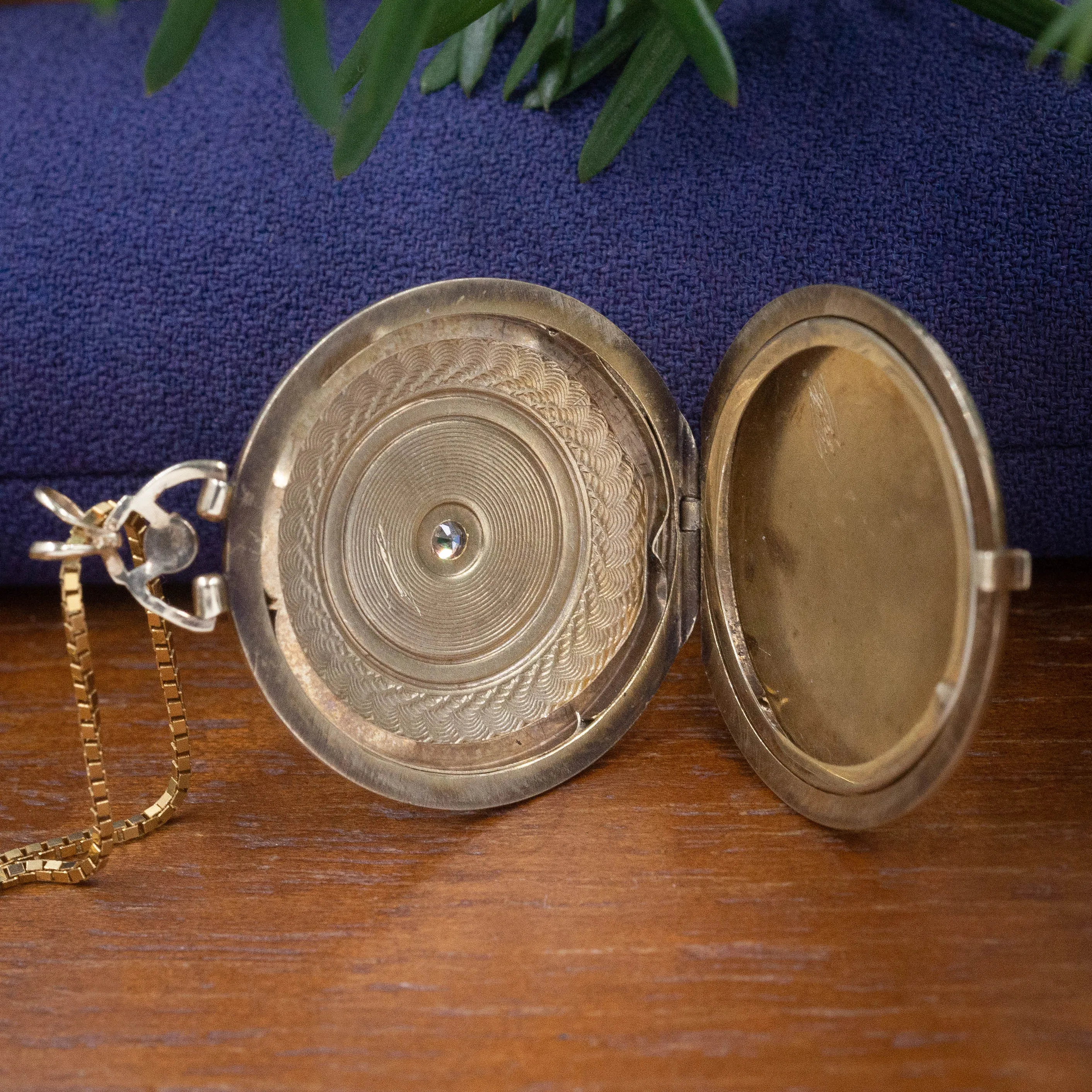 Guilloché Enamel Round Locket c1900