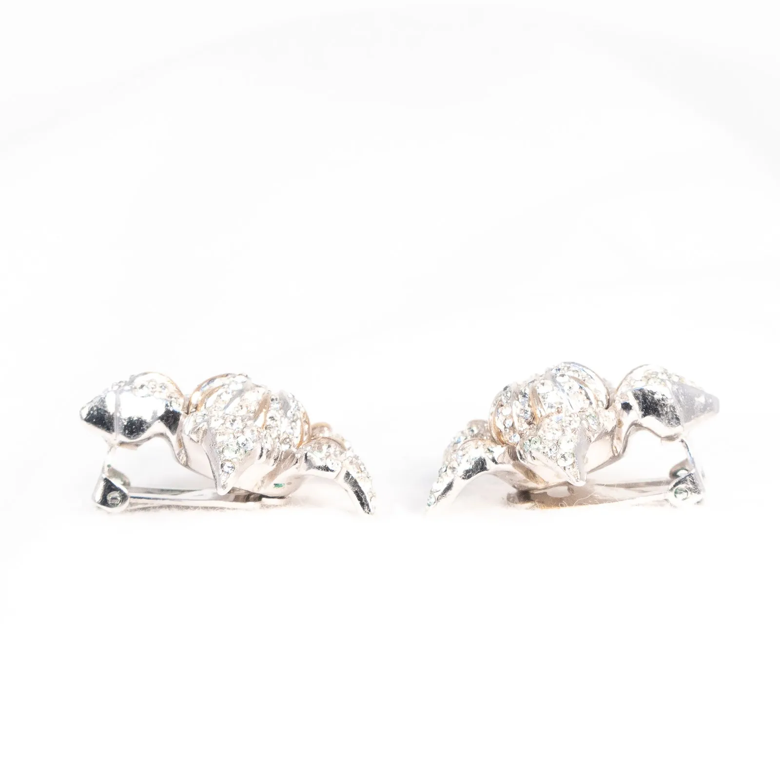 HALBE Rhinestone Flower Set - Brooch and Earrings