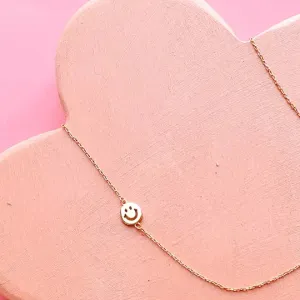 happy face necklace