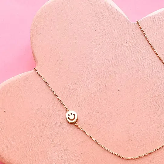 happy face necklace