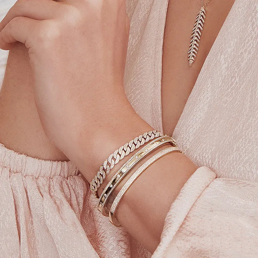 Havana Diamond Chain Bracelet