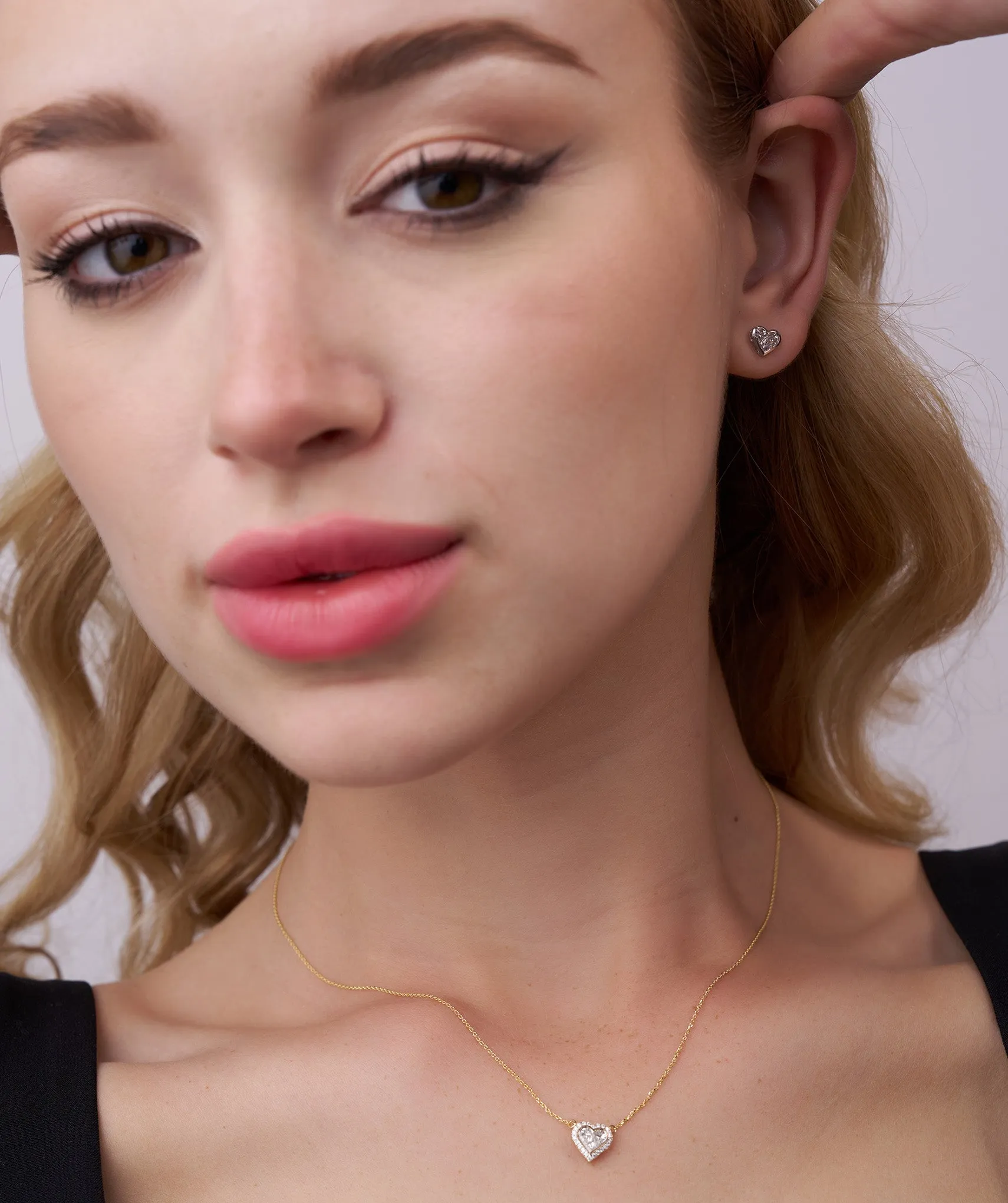 Heart-Shaped Diamond Necklace