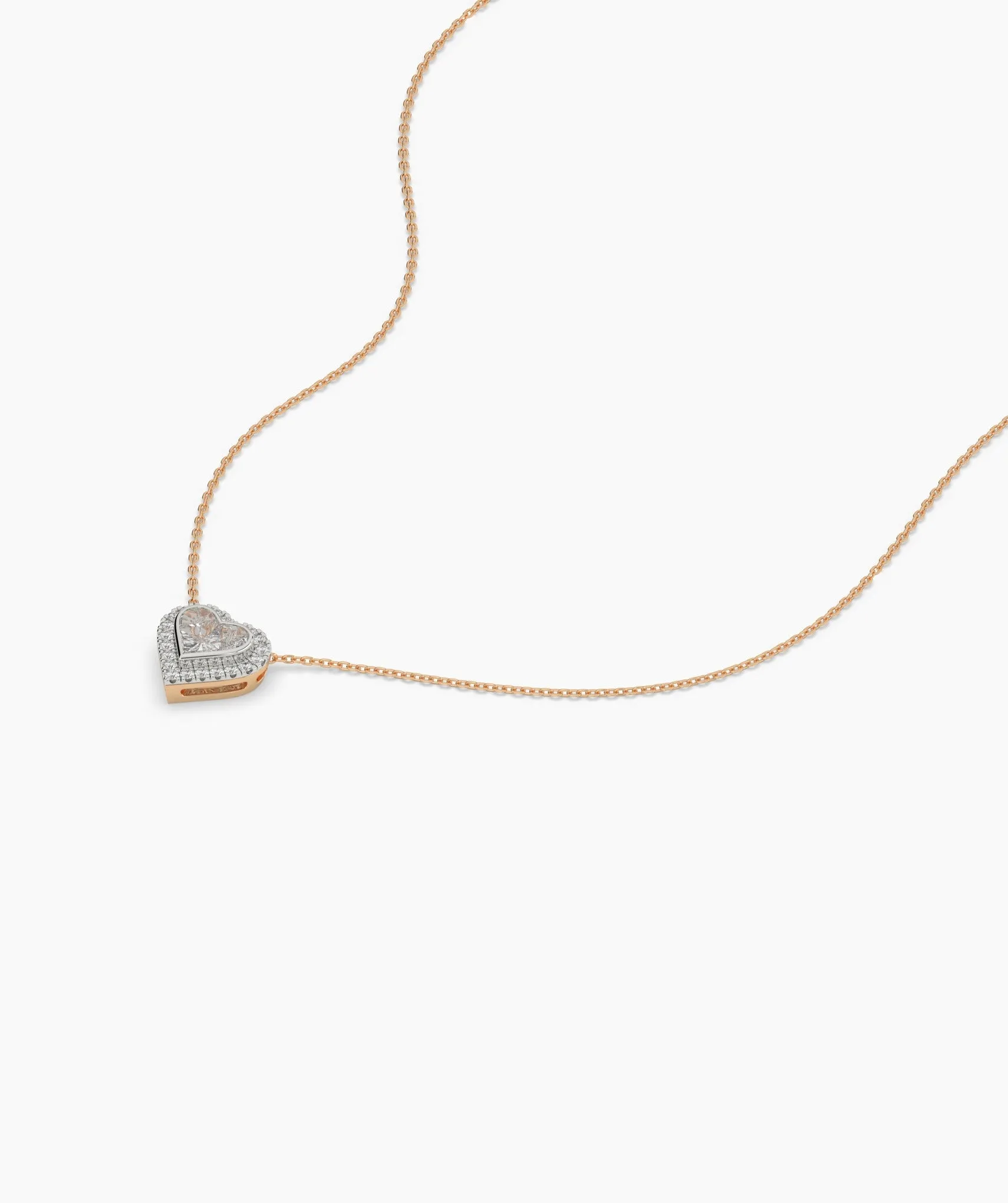 Heart-Shaped Diamond Necklace