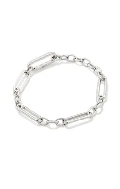 Heather Link and Chain Bracelet