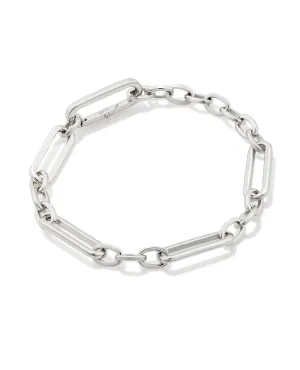 Heather Link Chain Bracelet - Silver