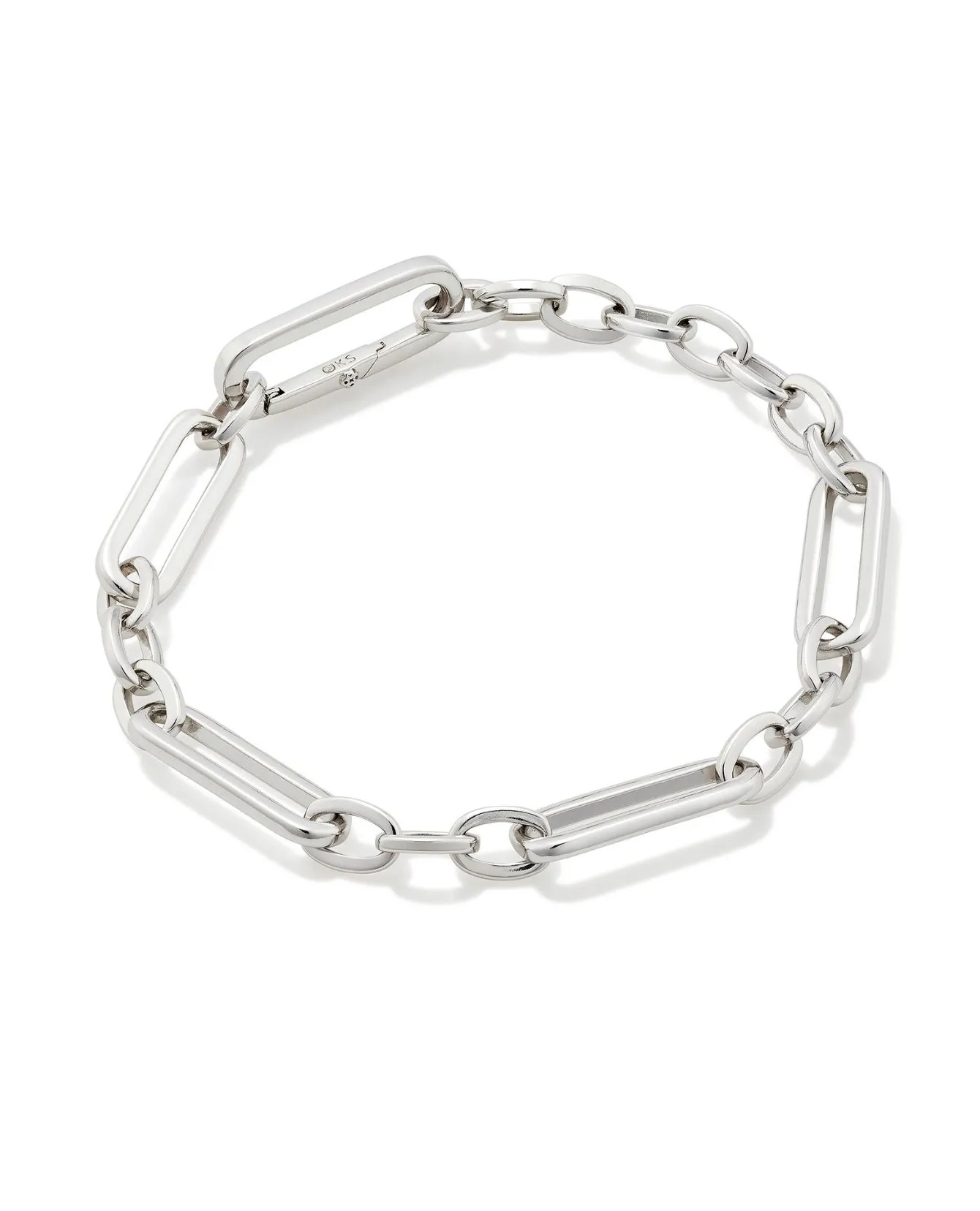 Heather Link Chain Bracelet - Silver