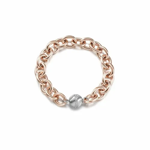 Hypoallergenic CZ Link Bracelet - Gold, Rose Gold, Silver
