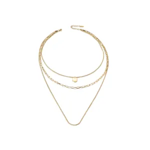 Hypoallergenic Three-Layered Gold Chain - Non-Toxic & Rust-Resistant