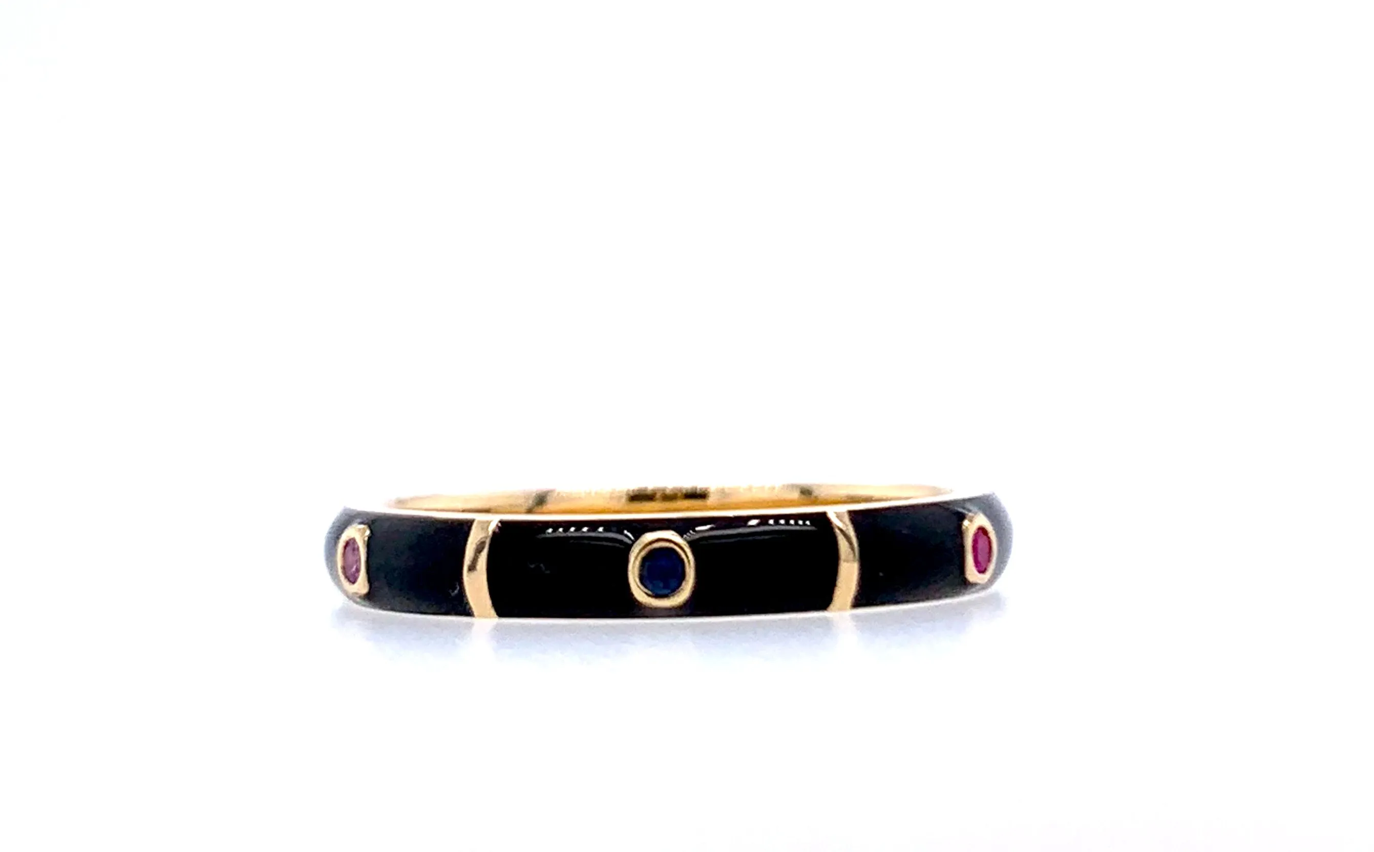 Icarus Enamel Black/Neon Green Two-In-One Ring