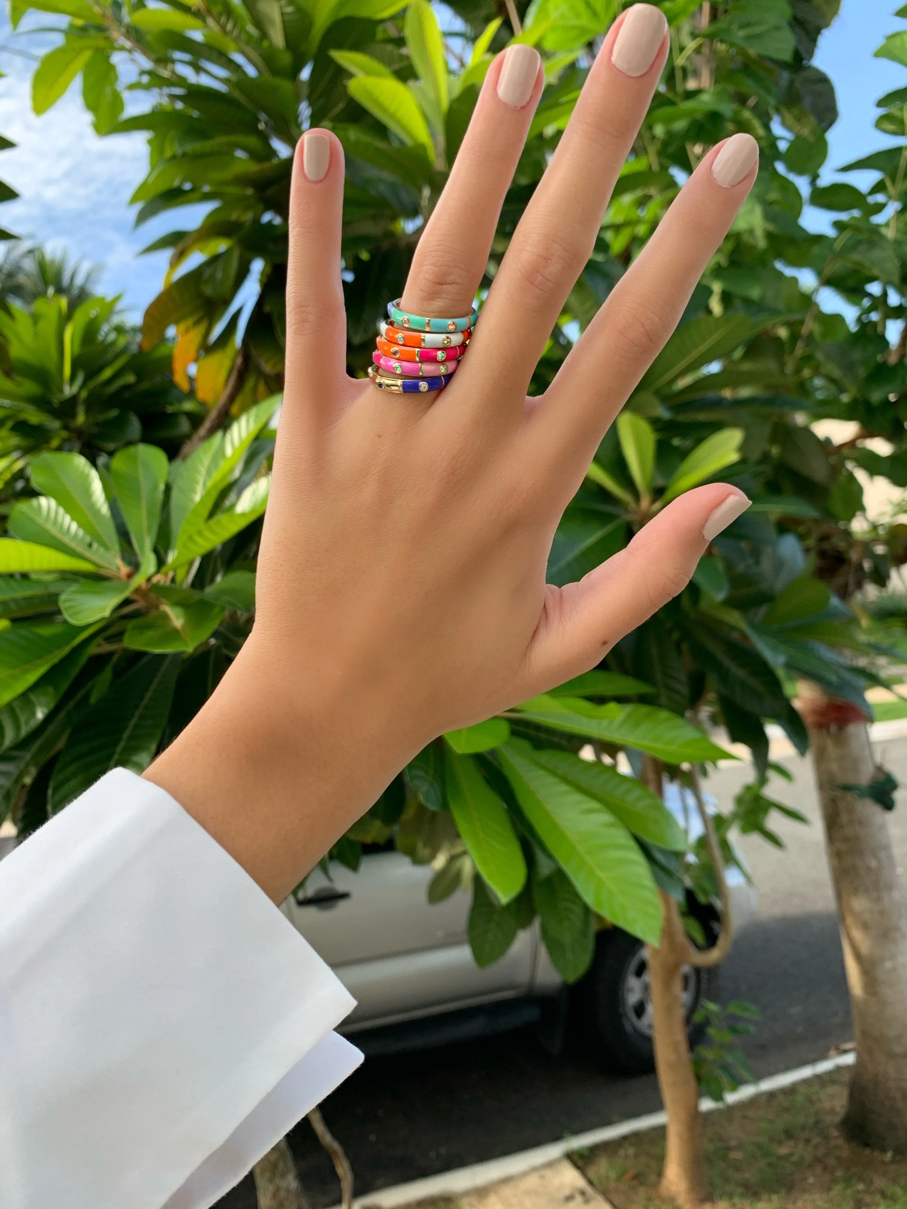 Icarus Enamel Ombré Ring