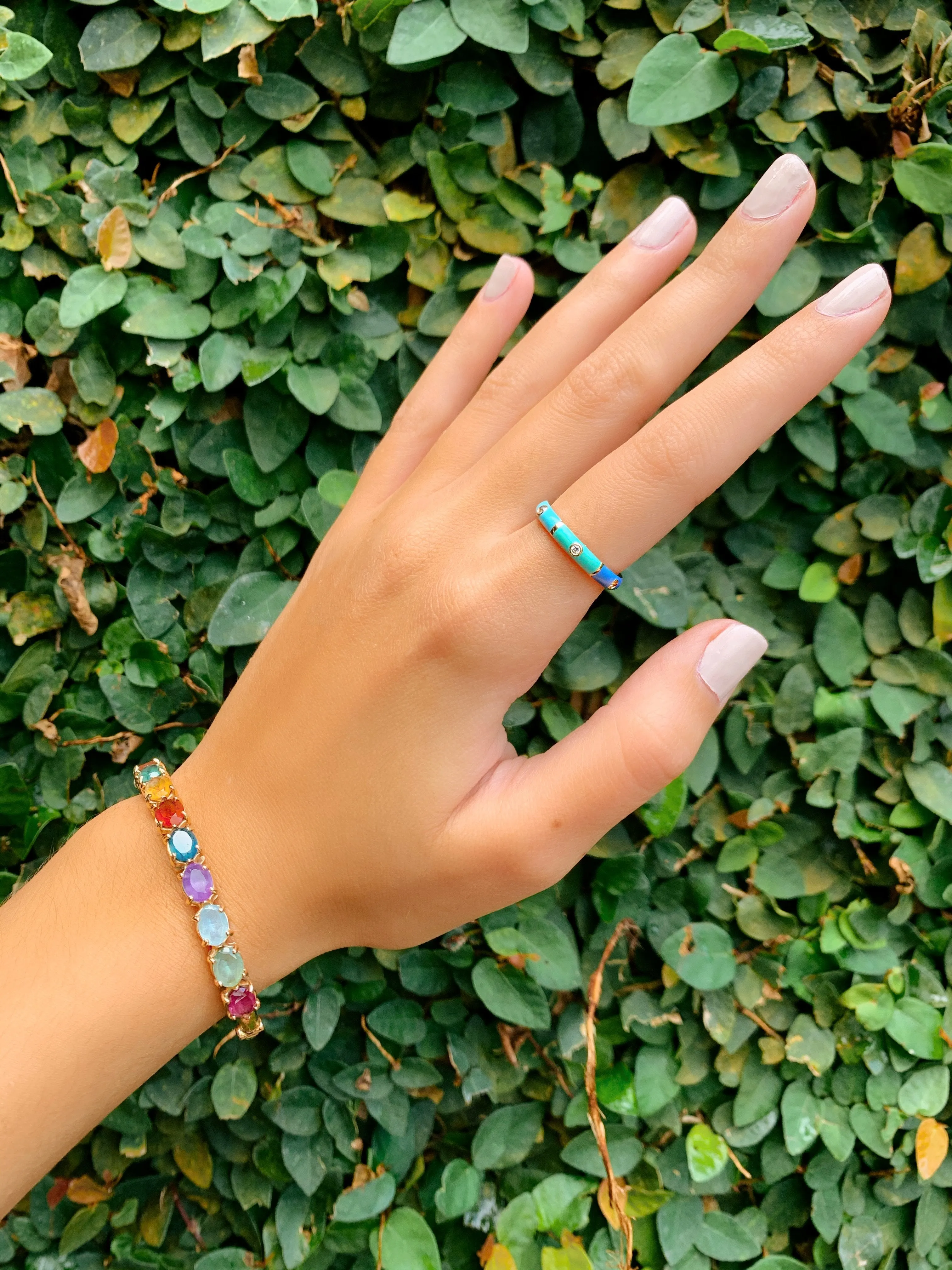Icarus Enamel Ombré Ring