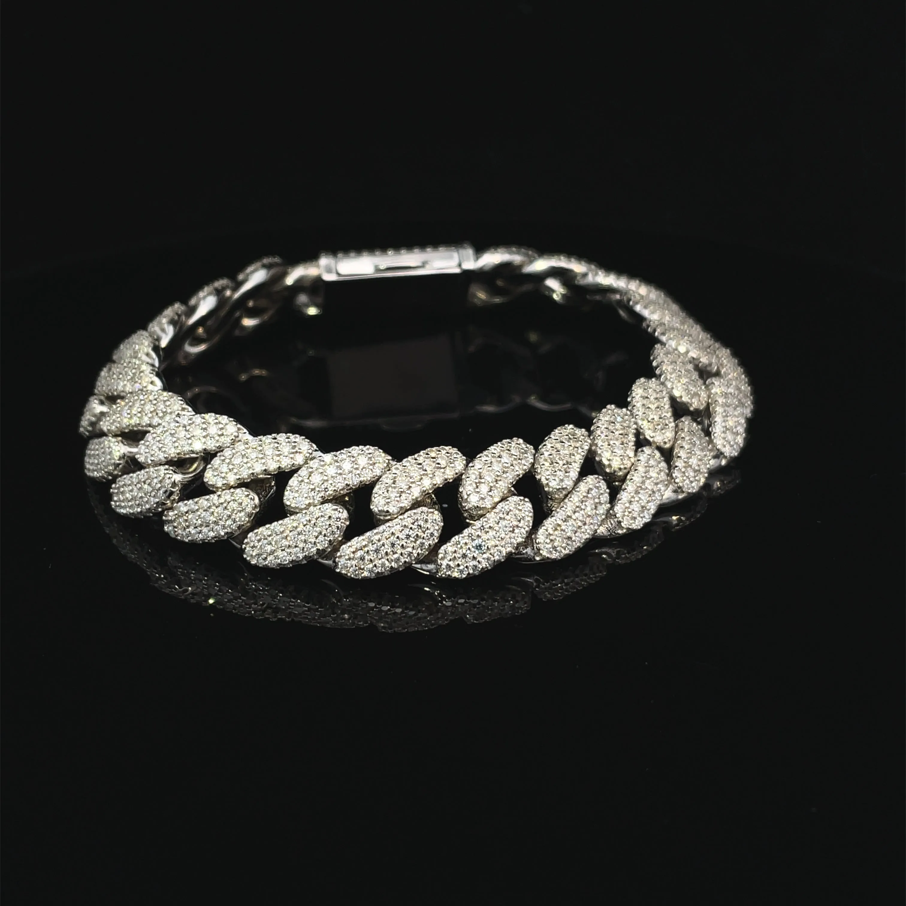 Iced Out Cuban Link Bracelet - 14mm