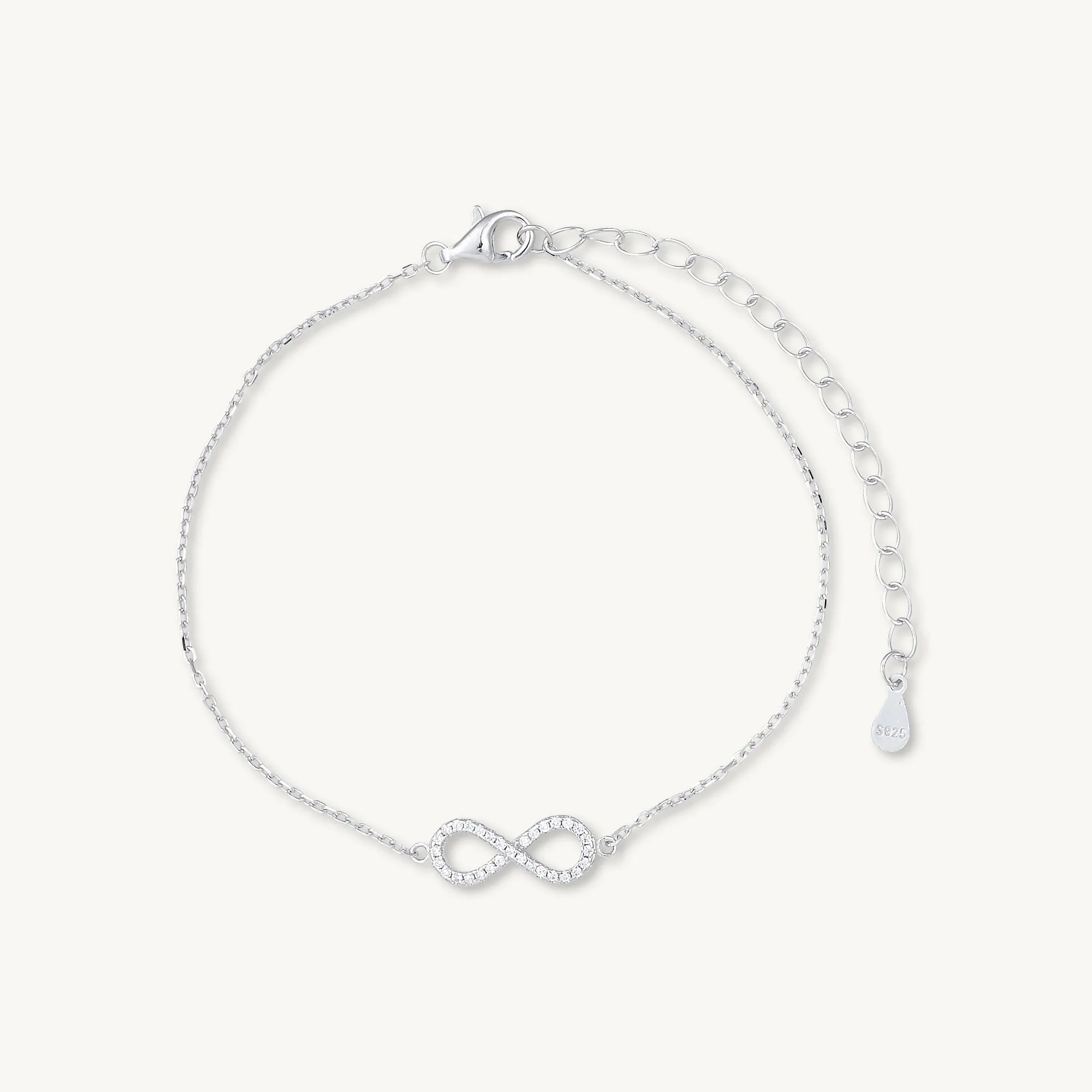 Infinity Sapphire Chain Bracelet