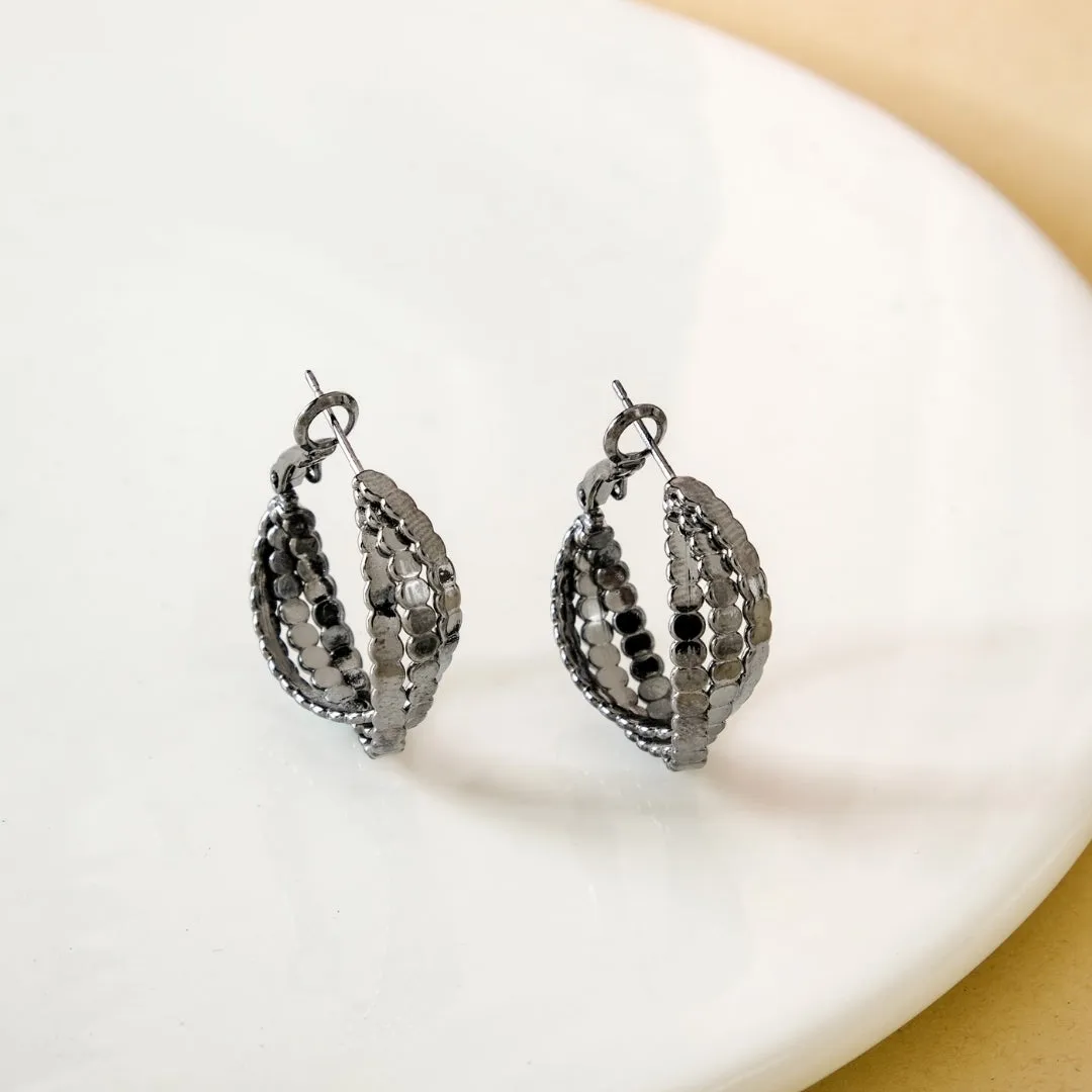 Interwoven Black Ridge Hoops