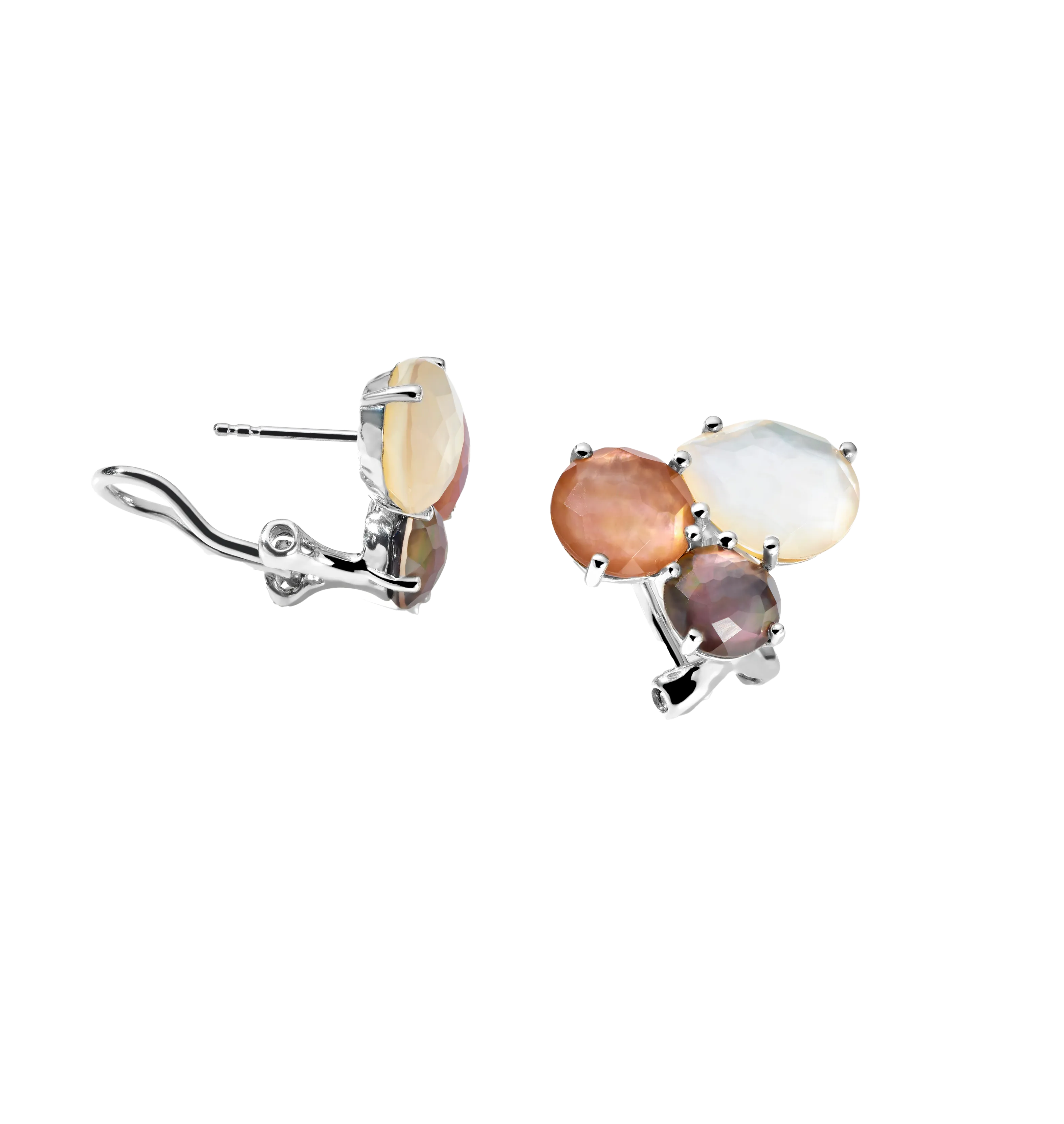 IPPOLITA Rock Candy Cluster Stud Earrings in Sabbia