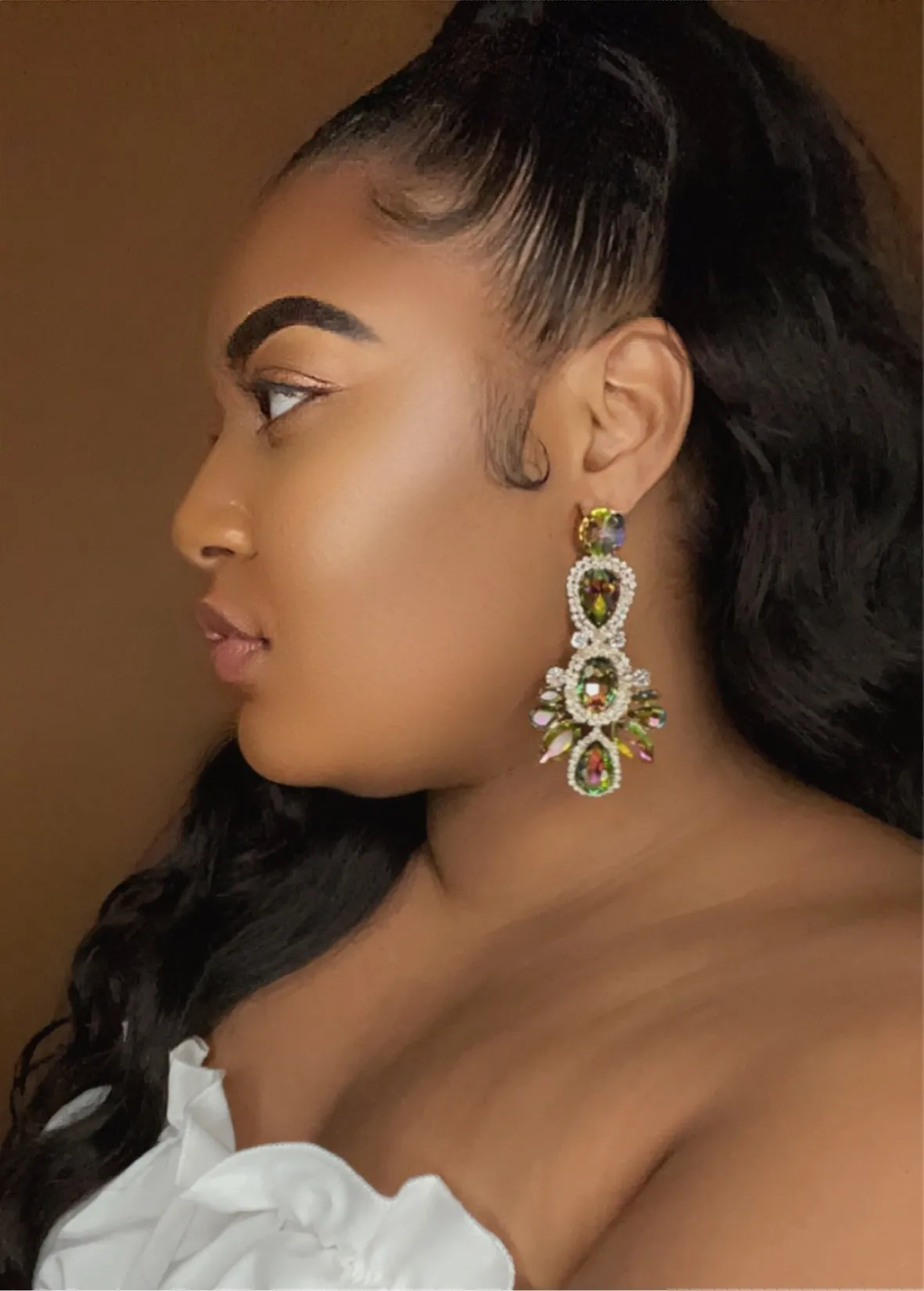Iridescent Blossom Earrings