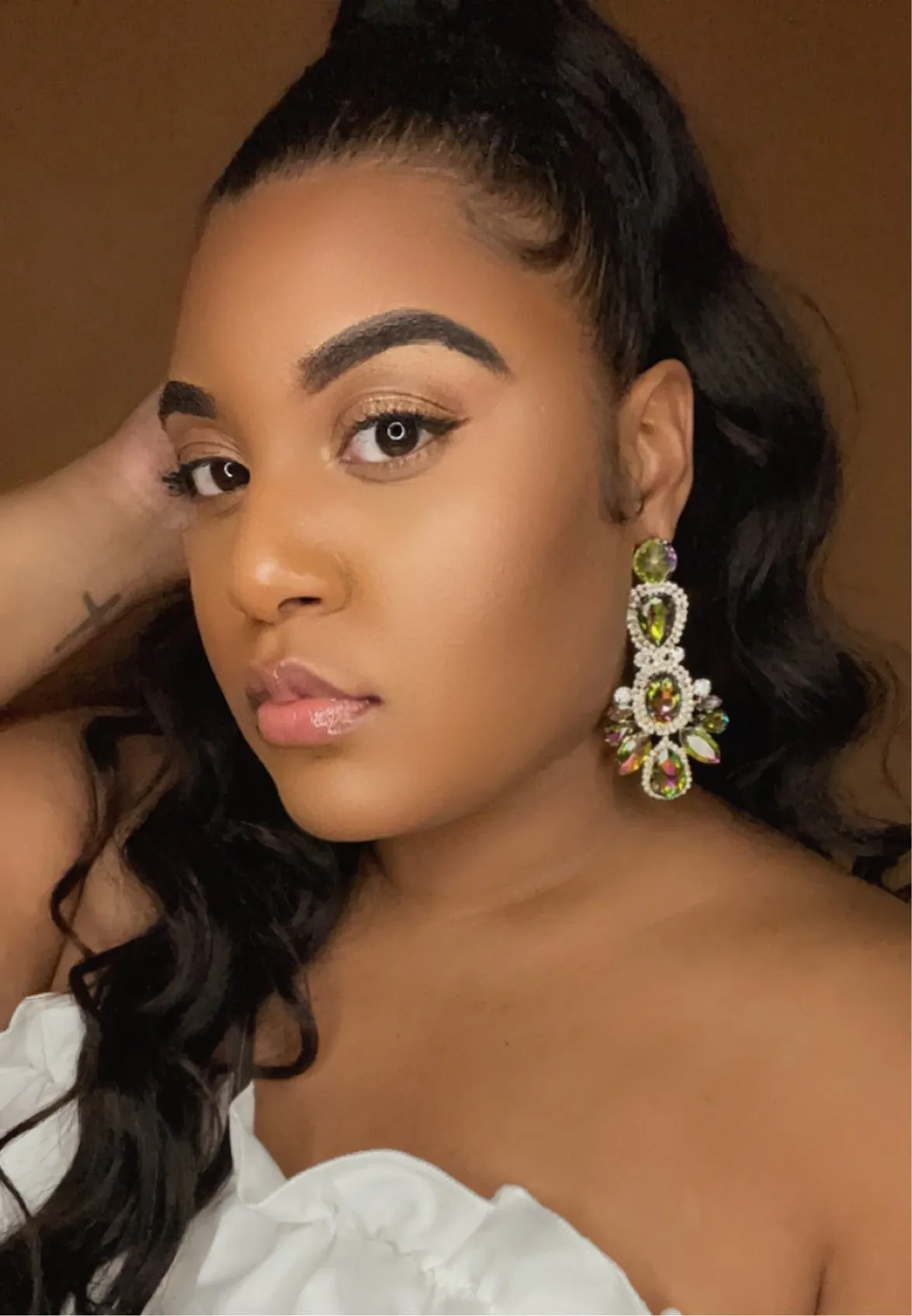 Iridescent Blossom Earrings