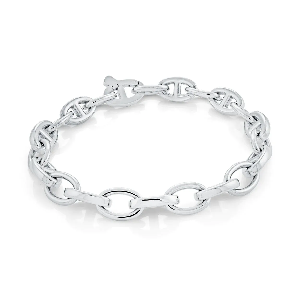 Italgem Stainless Steel (9mm) Mariner Link Bracelet 8.5"