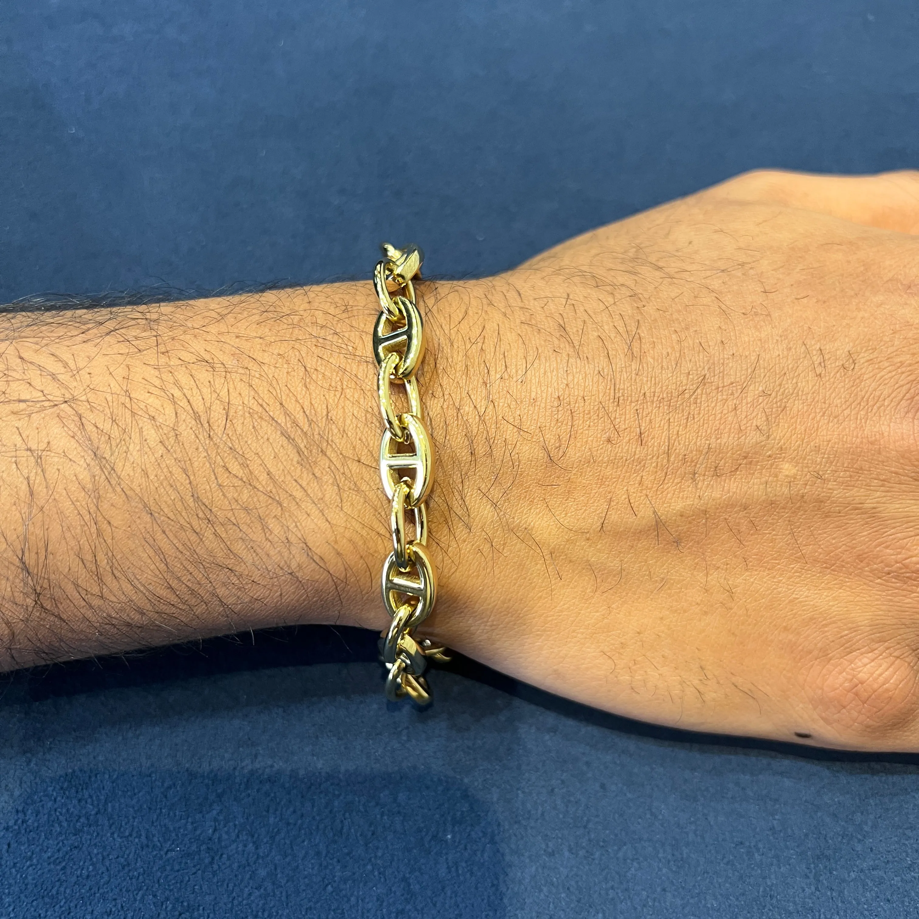 Italgem Stainless Steel (9mm) Mariner Link Bracelet 8.5"
