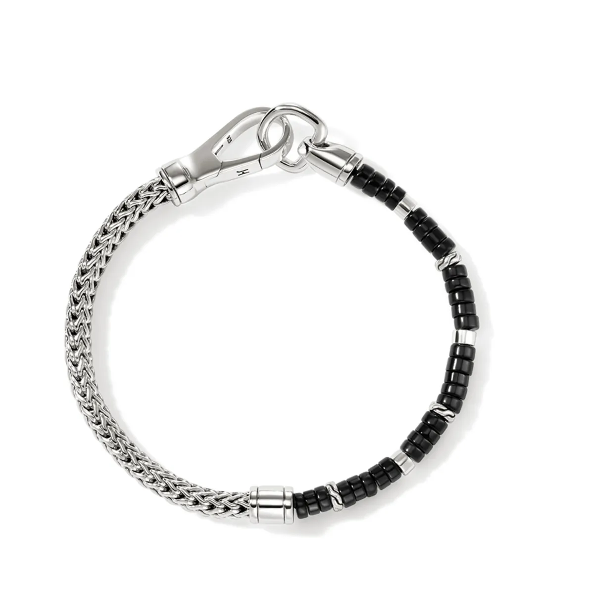 John Hardy Heishi Silver Chain Bracelet