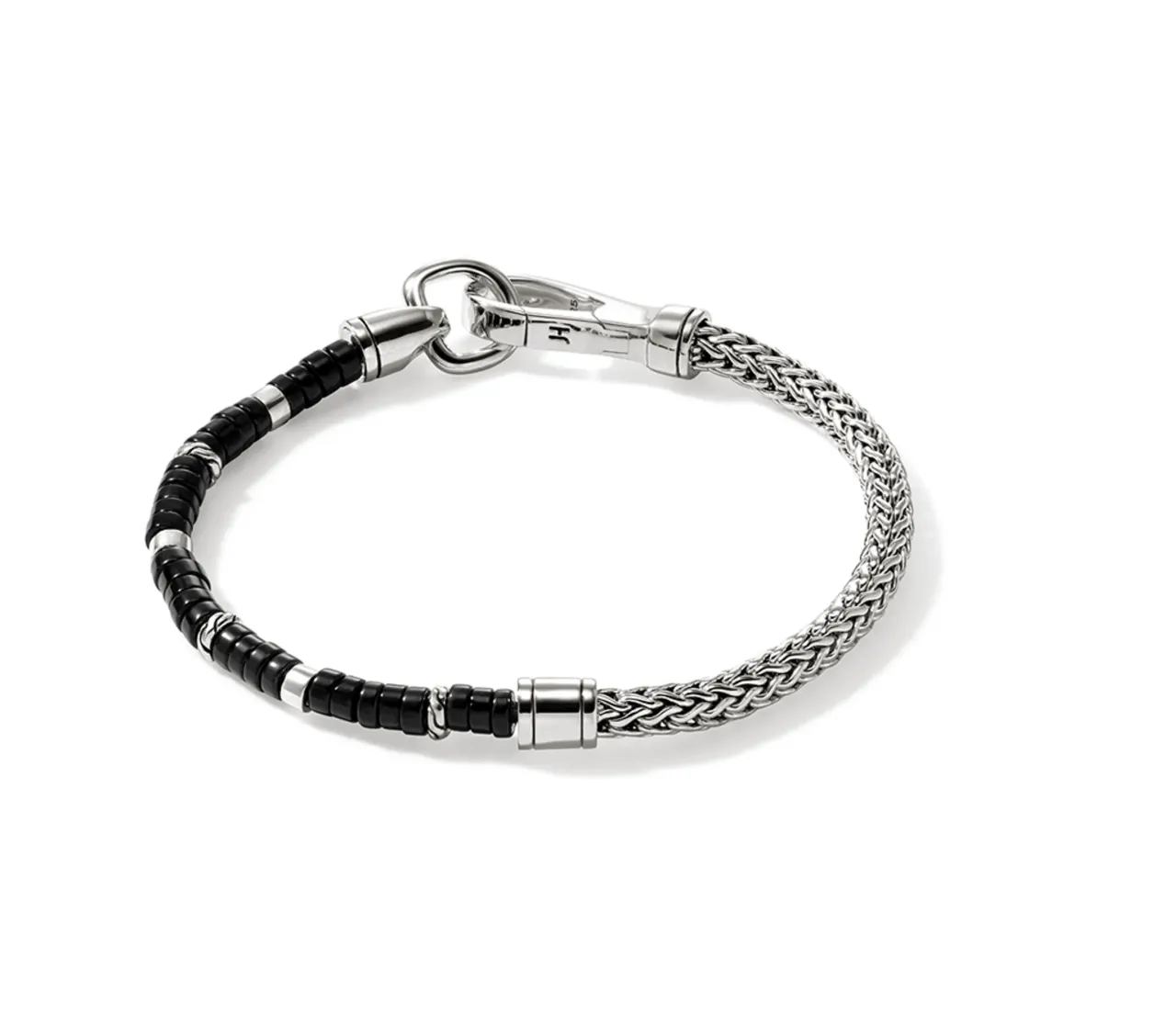 John Hardy Heishi Silver Chain Bracelet
