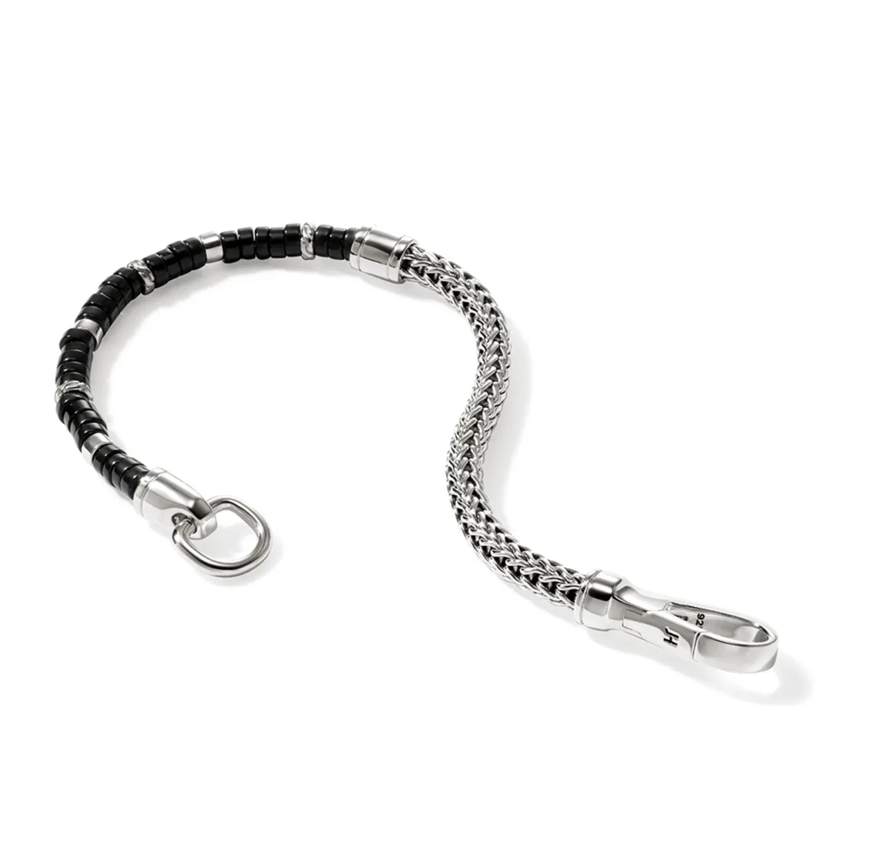 John Hardy Heishi Silver Chain Bracelet