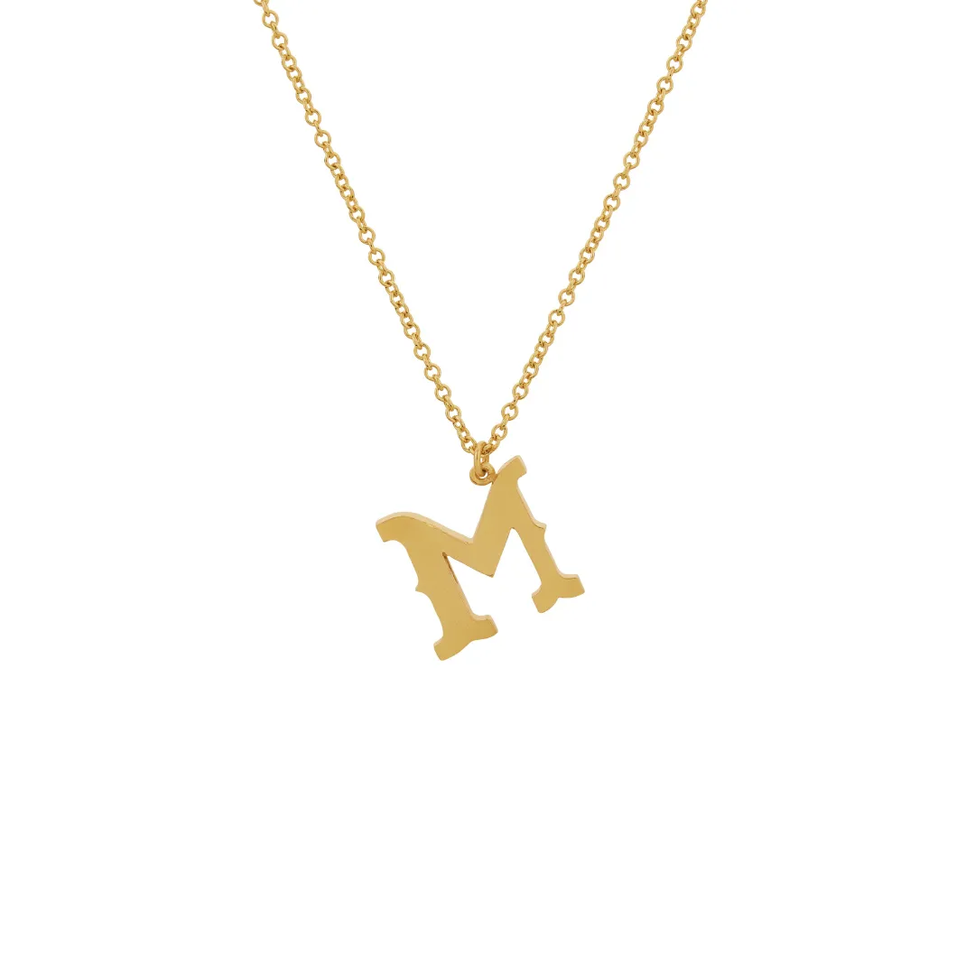 Just My Type Letter M Necklace