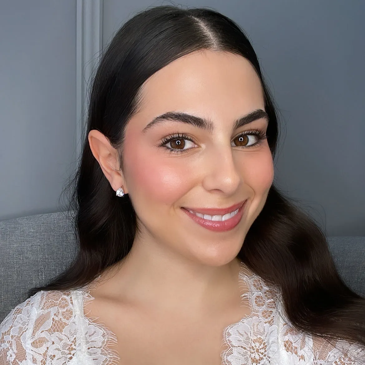 Karla Bridal Earrings Rose Gold