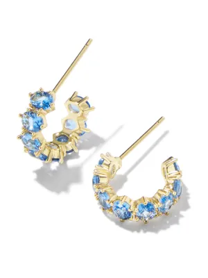 Kendra Scott Cailin Huggie - Gold & Blue Violet