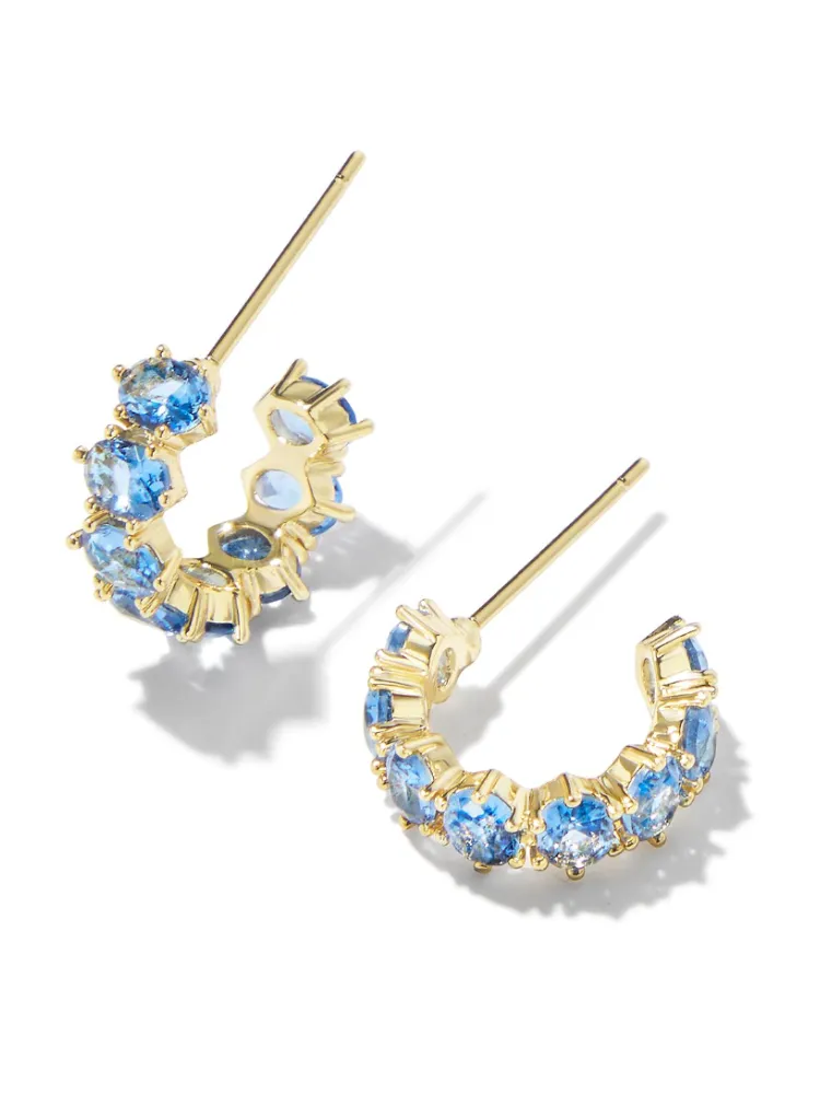 Kendra Scott Cailin Huggie - Gold & Blue Violet