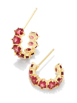Kendra Scott Cailin Huggie - Gold & Red